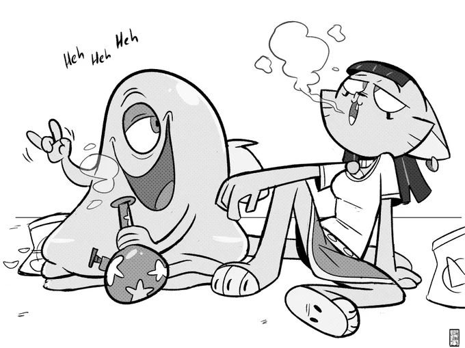 Look everyone it's Mau! And she's smokin with B.O.B.
from Monster vs Aliens! Sick!
commission for @ToonLover01 