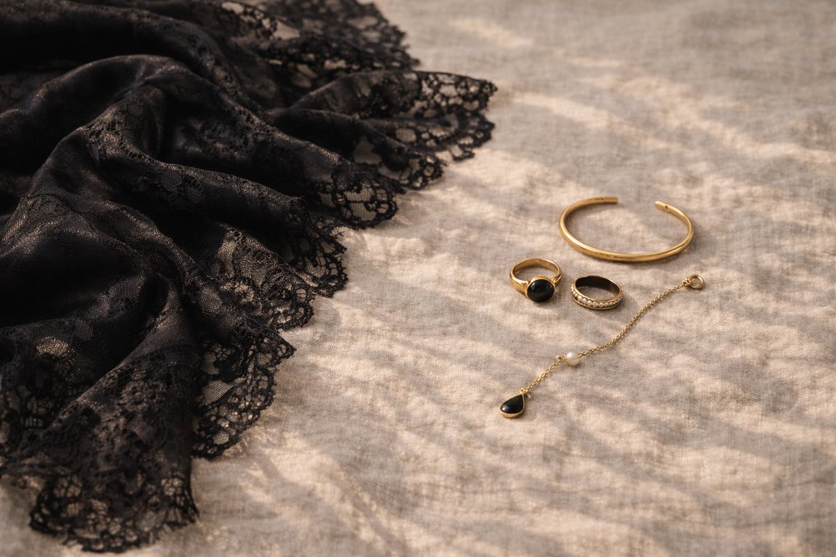 QueenMaria1103's tweet photo. Quiet luxury.
Black silk, gold details, and deep burgundy on soft linen.

Minimal. Elegant. Timeless.

— Queen Maria

#quietluxury #queenmaria #luxuryaesthetic #minimalstyle #blackandgold #editorialstyle https://t.co/FT52EBuQVC
