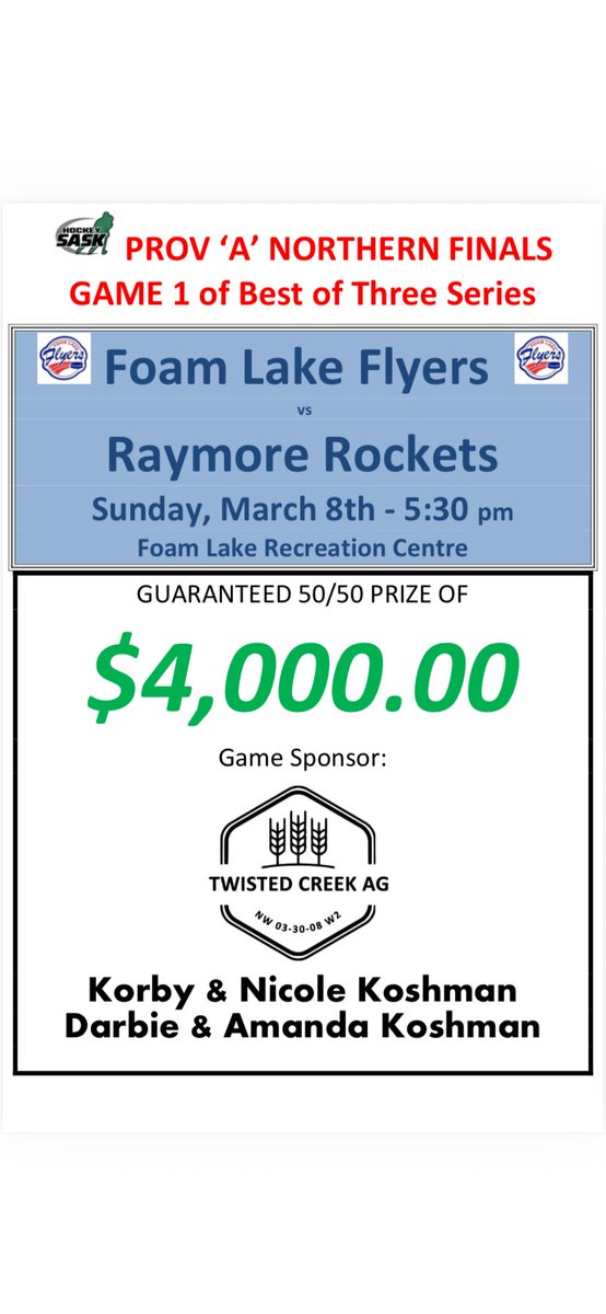 Foam Lake Flyers tweet media