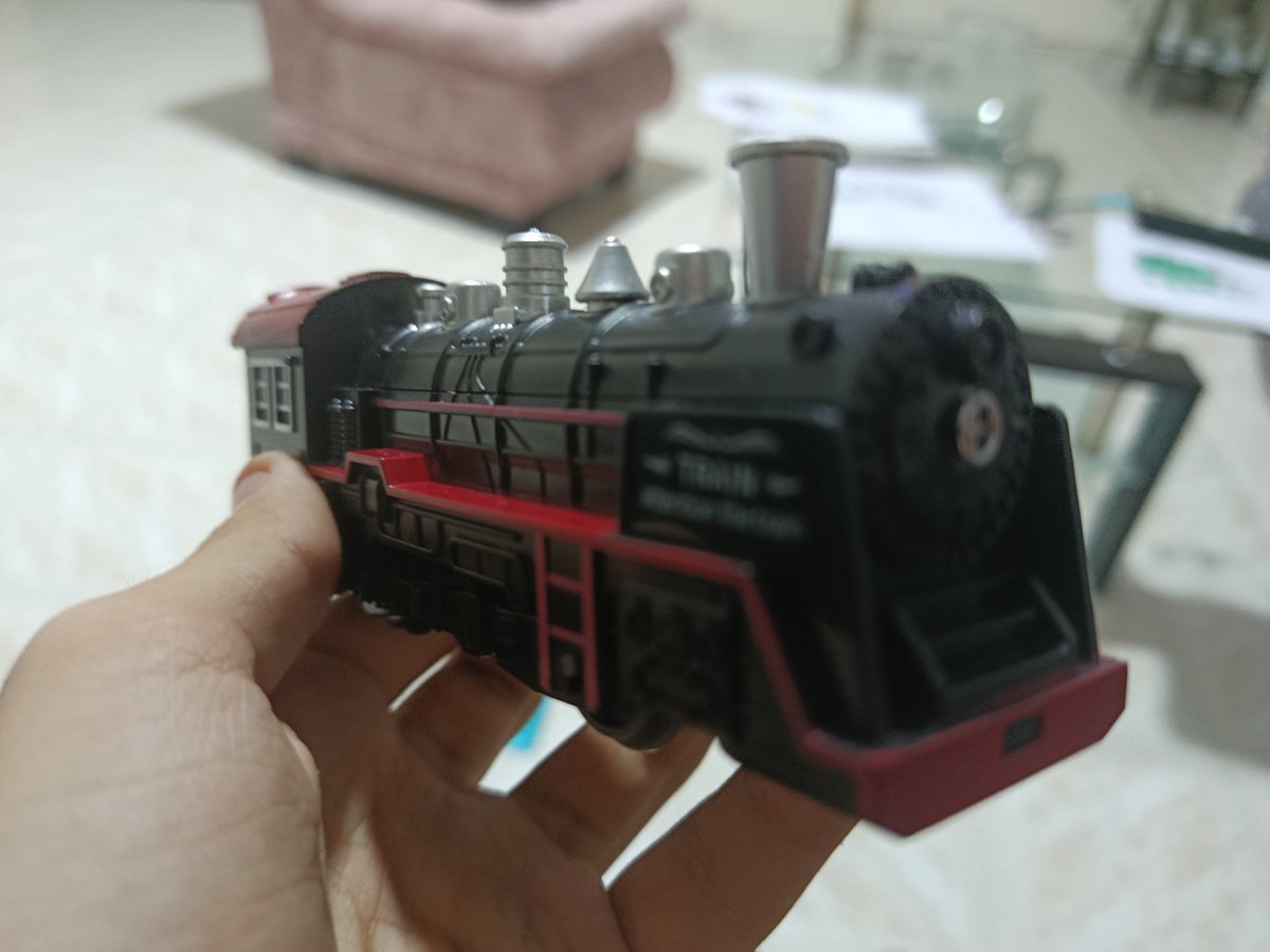 CupheadTheGreat's tweet photo. Mr. Puffa The Black Goods: It's a toy I have, although I'll soon make it into a real train in something I'm planning. https://t.co/SU2vp0ItPu