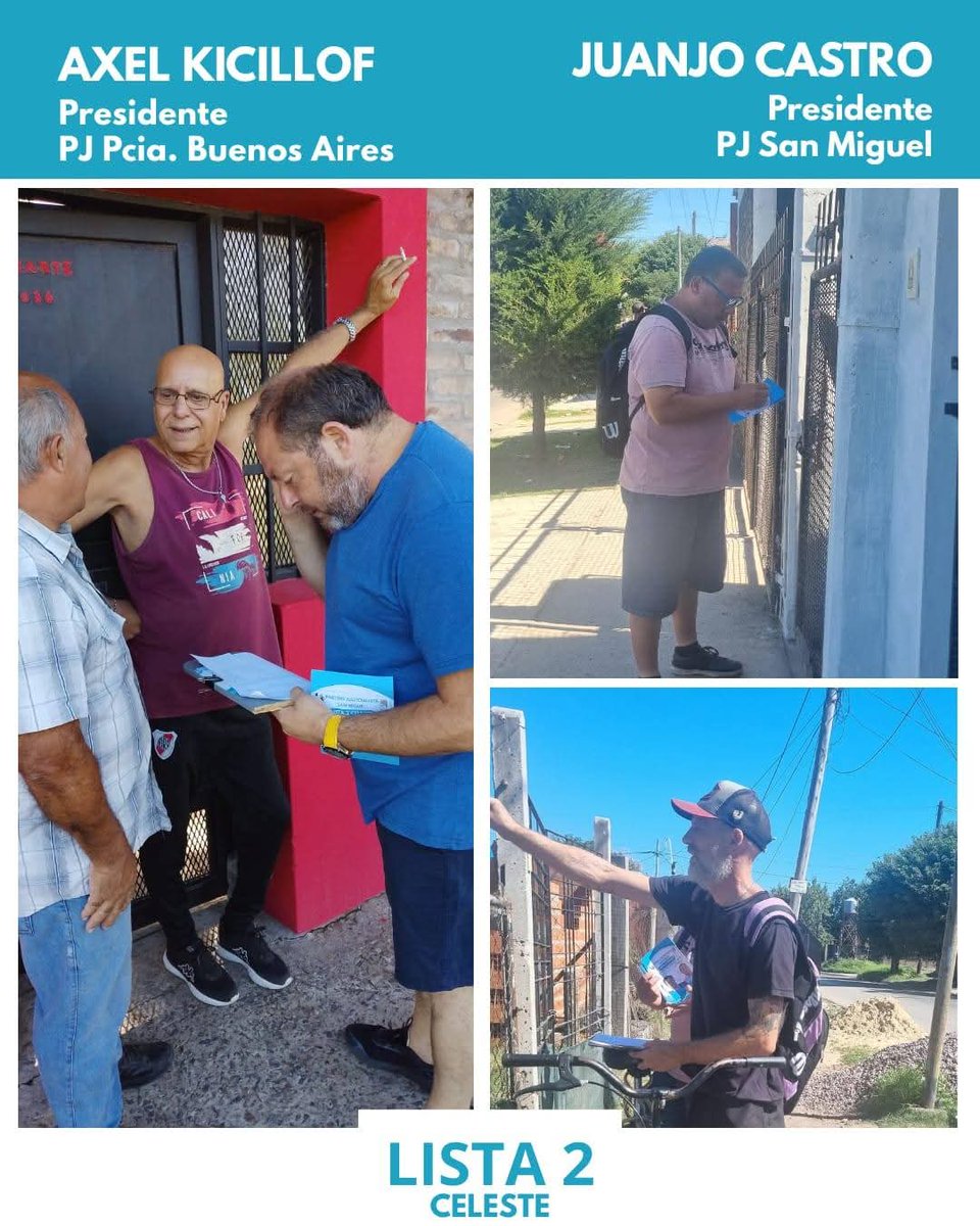 juanjo_castro's tweet photo. Gracias Santa Brigida por el apoyo 💪🏻

El 15 de Marzo los peronistas votamos la Lista 2 celeste oficial del Partido Justicialista. 

@Kicillofok  
@magariovero 
Juanjo Castro Presidente PJSM https://t.co/czoOQ5O7fn