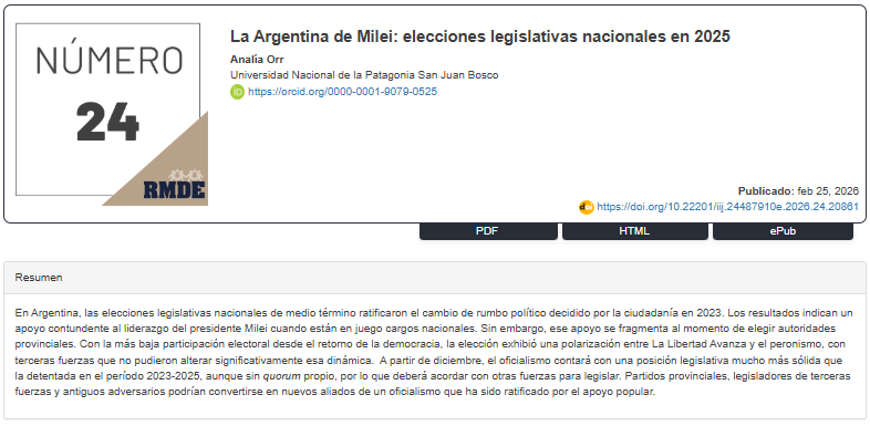 Revista Mexicana de Derecho Electoral tweet media