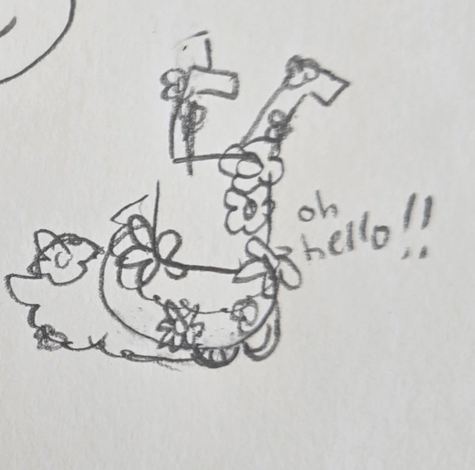 I want to go to bed but im at school so I drew syn's character instead🥹
Hello!