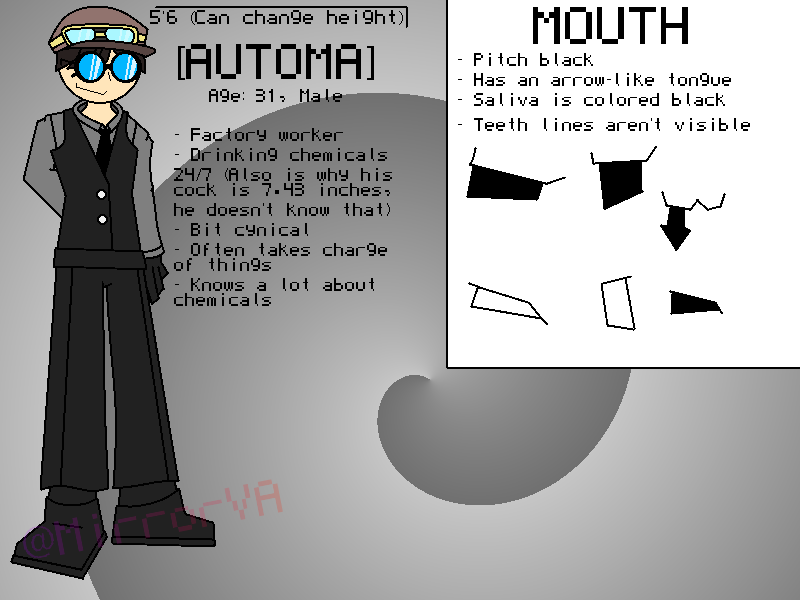 So I finally made Automa's ref sheet, feel free to go crazy