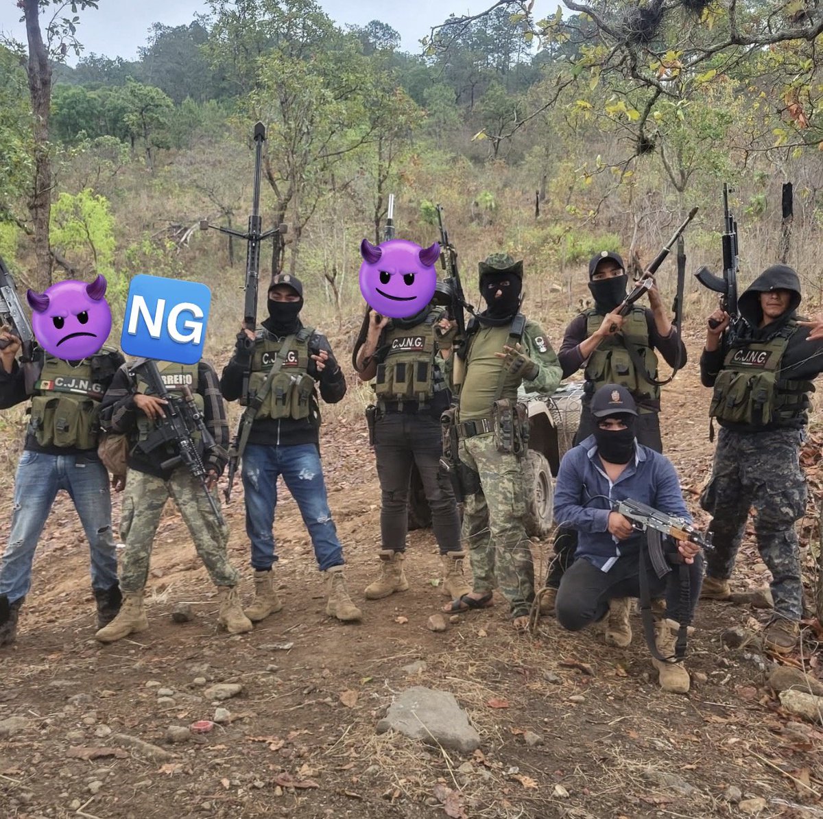 VivoenMarte2's tweet photo. Las 4 letras del terror:

Diferentes fotos de distintas operativas del Cartel de Jalisco Nueva Generación #CJNG que operan en casi todo el país como son en los estados de #Michoacán #Jalisco #Nayarit #Guerrero #Tamaulipas #SanLuisPotosí #Zacatecas #Aguascalientes #Chiapas #Oaxaca #QuintanaRoo #Guanajuato #SanLuisPotosí etc.