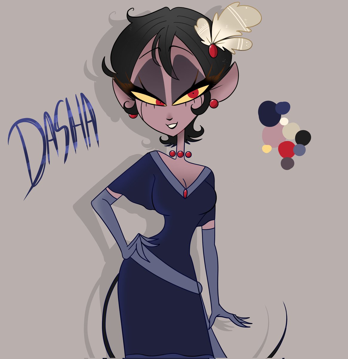 female oc of Habin hotel #HazbinHotel #viziepop #HazbinHotel #overlord #foryou #OC #female