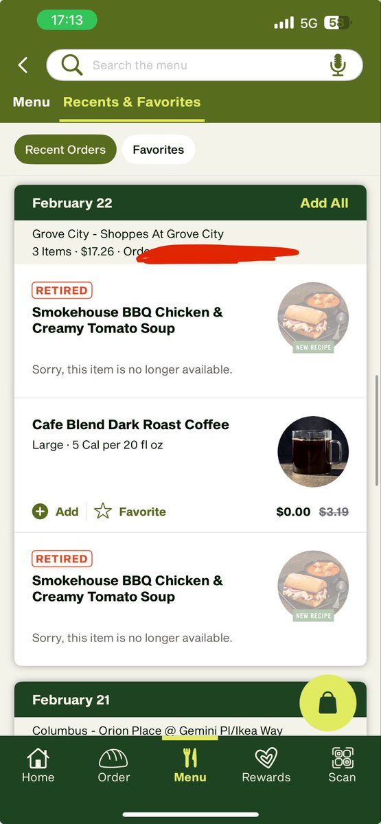cgoodwolf's tweet photo. Dear @panerabread, I will no longer be buying food with my girl due to the removal of the Value Duet menu being removed. We enjoyed our time bonding over the BBQ chicken sandwich and creamy tomato soup for $6.99 each. I hope you decide to add the menu back in the future https://t.co/XjnUR6LG0H