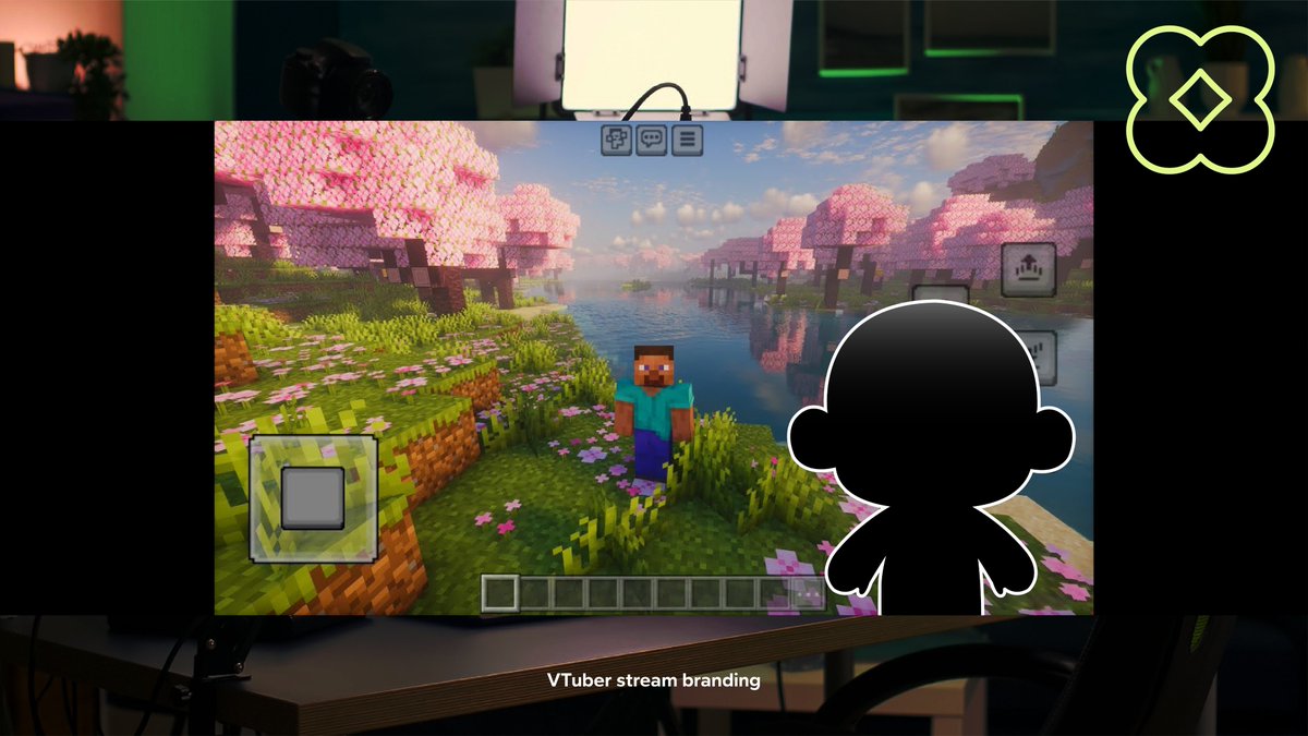 CLOVIE — VTuber logo system.
Symbol-based identity + stream integration.
Versatile without relying on full model.