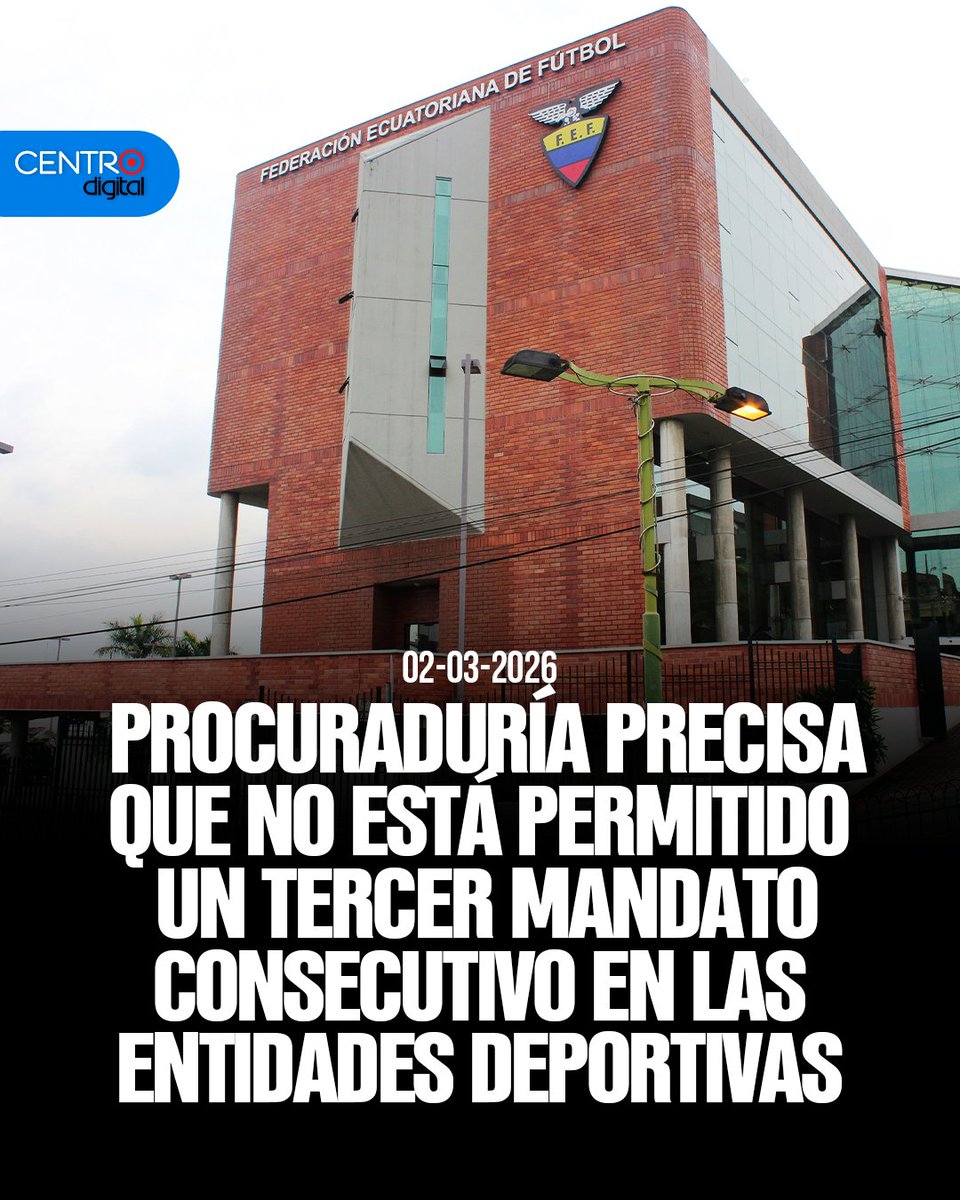 radiocentroec's tweet photo. De esta forma, el documento deja en claro que ningún directivo podrá ser electo por un tercer periodo consecutivo para liderar un organismo deportivo.

Los detalles➡️ https://t.co/AIera6GlFB https://t.co/IeMkYm1syG