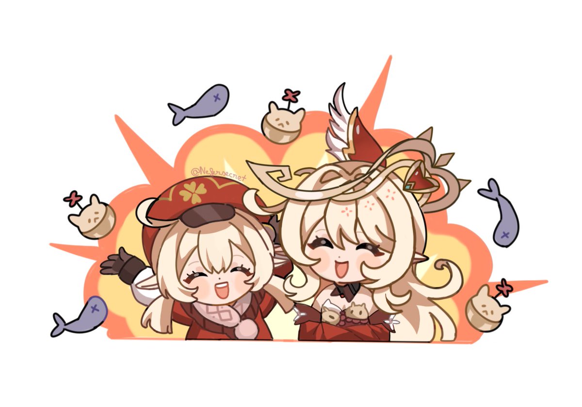 New sticker design 💥 💣 
#klee #Alice #GenshinImapct