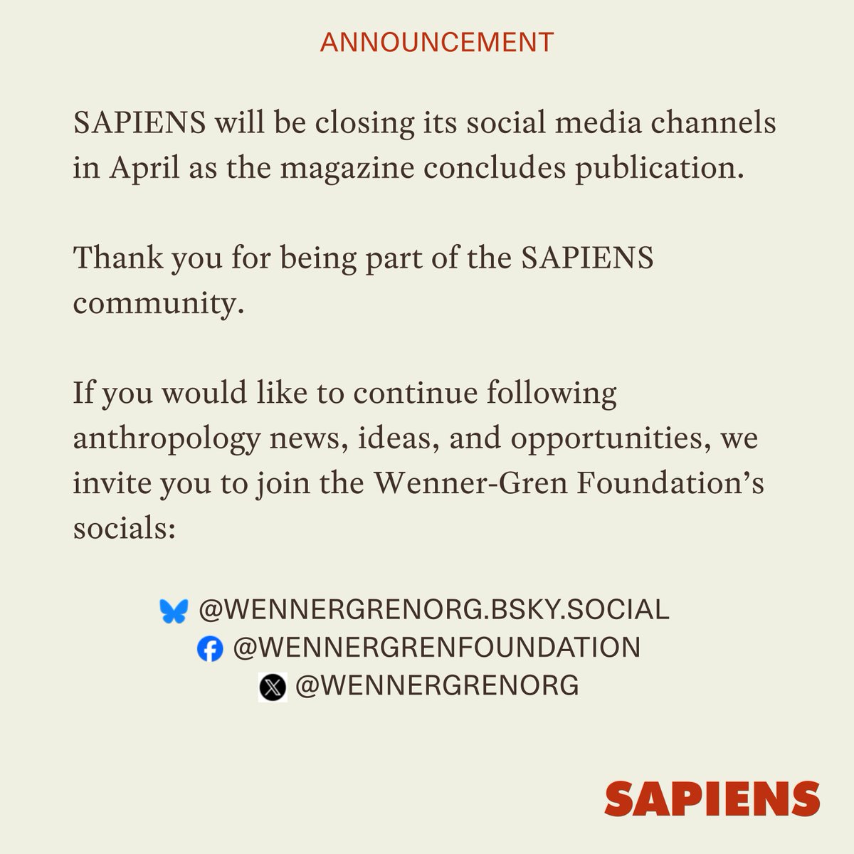 SAPIENS tweet media