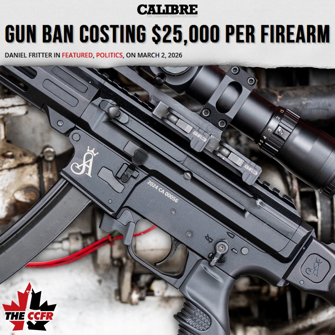 CCFR_CCDAF's tweet photo. #BREAKING: The taxpayer cost of Public Safety Canada’s “Assault-Style Firearms Compensation Program” (ASFCP) just hit $800M, putting the estimated individual cost for each newly prohibited rifle or shotgun, at over $25,000 per firearm, despite low uptake. https://t.co/oXofFADWmC https://t.co/sVUuJ9WW5E