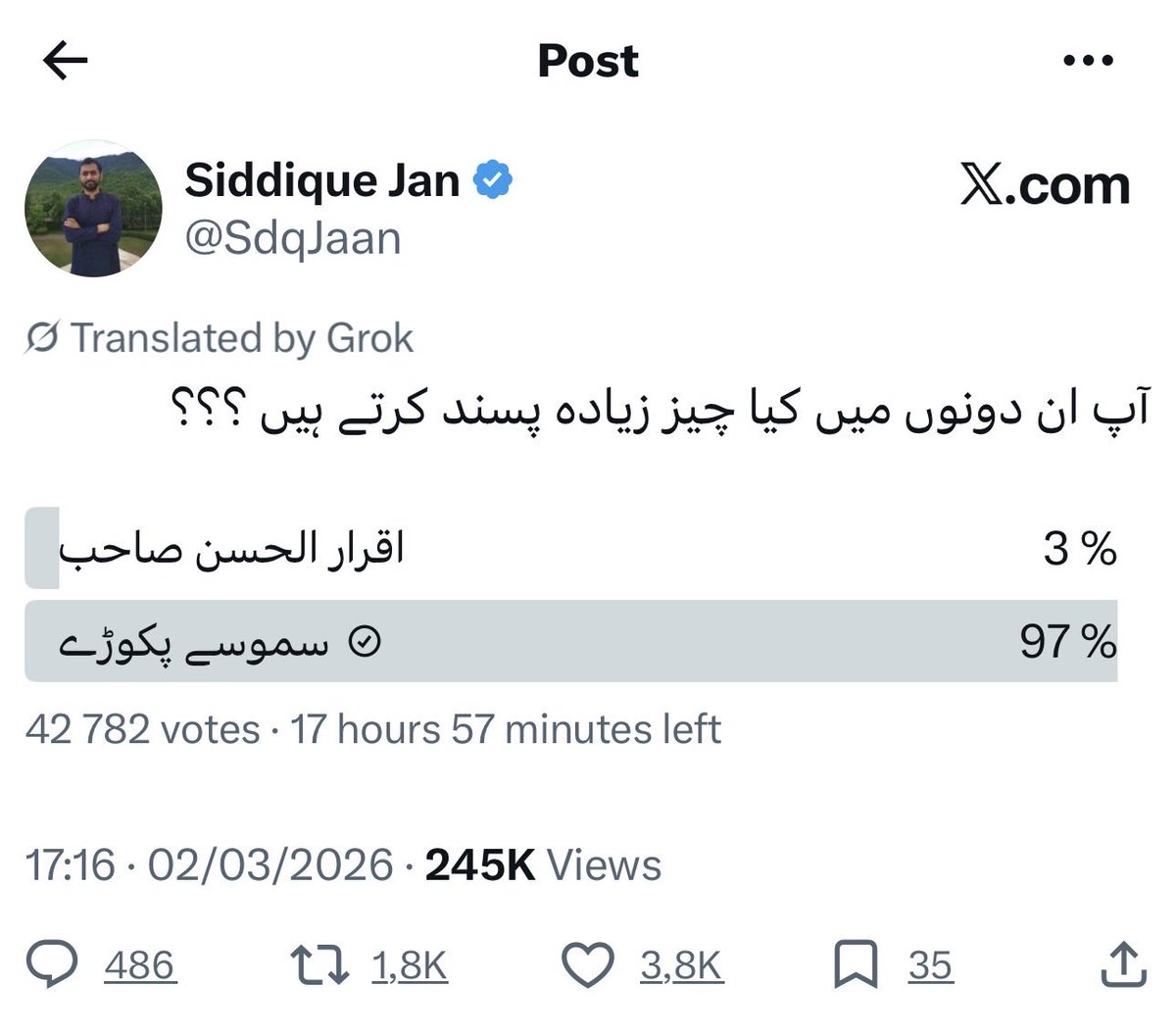 Anwaar105's tweet photo. @SdqJaan 42,700/ votes. 🙏 https://t.co/Kt4ucQZizI