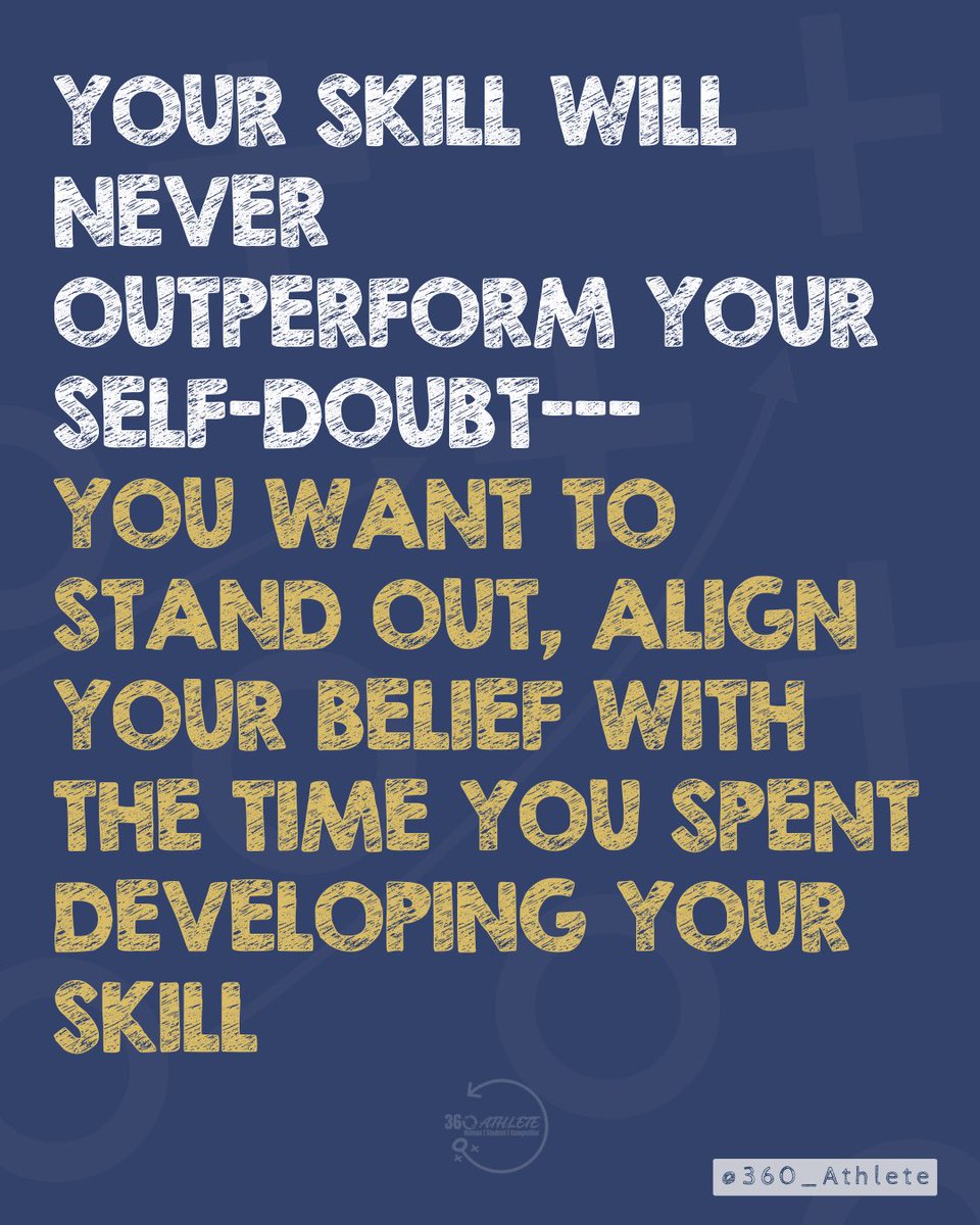 CoachCarter_360's tweet photo. Your skill will never outperform your self-doubt.
If you want to stand out in recruiting, your belief has to match your preparation.
There has to be alignment between who you say you are & the work you put in.
#DearAthlete #360Athlete #RecruitingTruth #IdentityDriven https://t.co/QxCw1SIUjH