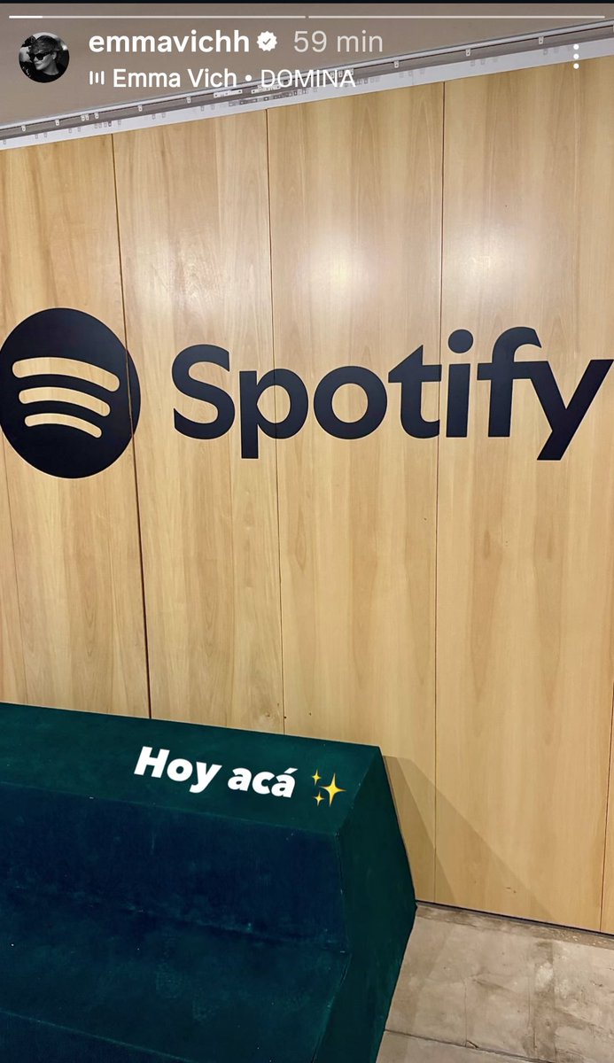 flor_slm's tweet photo. Que hará Emma Vich en las oficinas de Spotify? https://t.co/EhNqBvOE9B