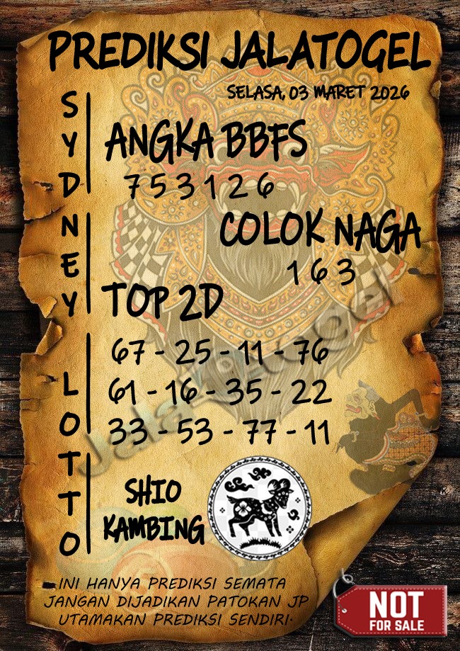 Shanny_Gunawan's tweet photo. PREDIKSI KAMI HARI INI,, 03 MARET 2026
TETAP UTAMAKAN PREDIKSI SENDIRI
SALAM JP DARI JALATOGEL https://t.co/7AyRzoBqLq