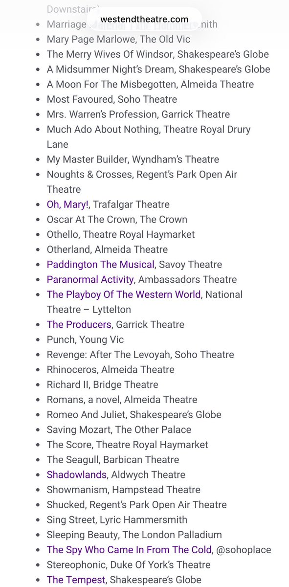 TPOTWW at The National Theatre tweet media