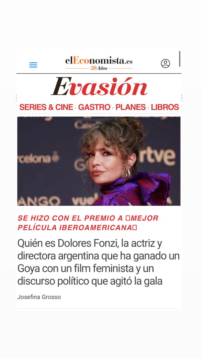 FinaGrosso's tweet photo. La actriz y directora argentina del “vengo del futuro…” Y a mí, coincida con ella o no en distintas cuestiones, me gusta que el cine sea incómodo.  https://t.co/2cMYwSKnME https://t.co/ECLPgvc5KP
