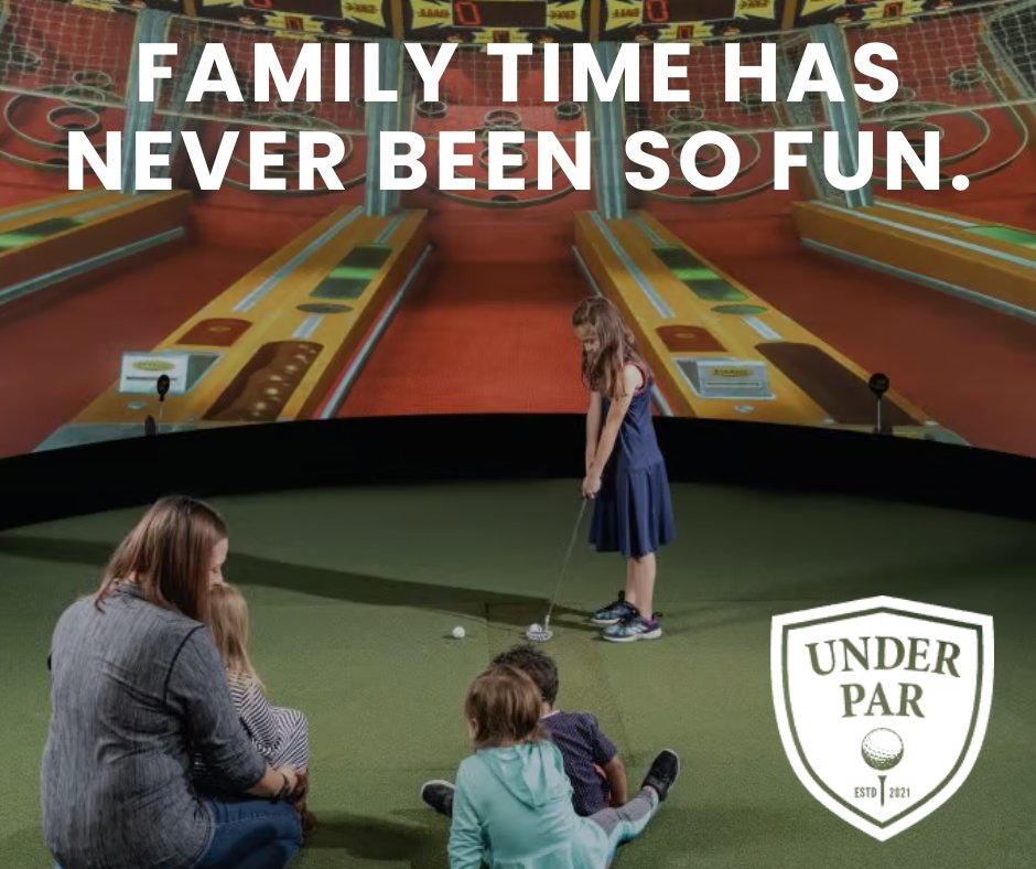 UnderParMkg's tweet photo. Going stir-crazy at home with the kids this winter? ❄️😅
Bring the whole crew to Under Par for great games, golf, and the perfect family night out! ⛳🎉
Skip the cabin fever — make it a family night at Under Par! Book today at: https://t.co/sDiCpbYAnA https://t.co/anhyuvVEgH