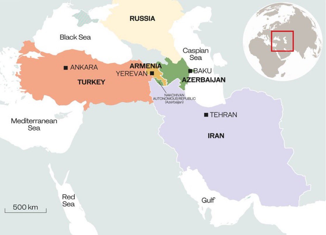 À lire cette fine analyse de <a href="/afalkhatib/">Ahmed Fouad Alkhatib</a>.
Il est révélateur que la République islamique d'Iran n'ait pas attaqué la Turquie avec des missiles ou des drones, alors même que la vaste base aérienne d'Incirlik abrite d'importants moyens de l'US Air Force, ni l'Azerbaïdjan, pays qui