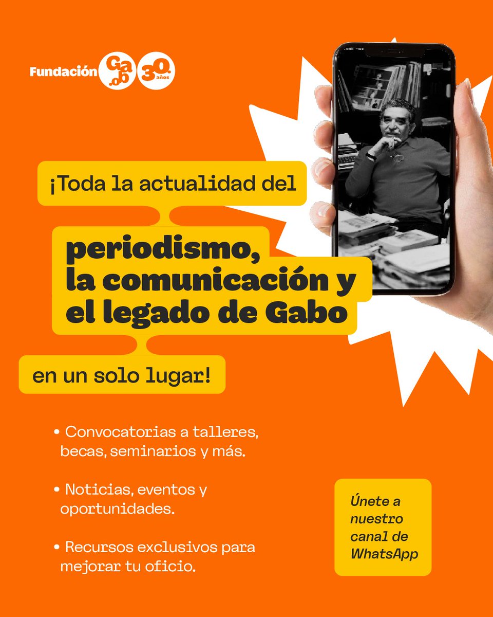 🗞️ Información clave, directo a tu bolsillo.  

Convocatorias, eventos y noticias del mundo del periodismo, ahora en tu WhatsApp.  

Únete a nuestro canal 👉🏾 goo.su/1z6xw8
