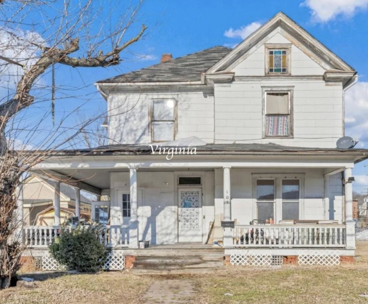 oldhouseunder50's tweet image. $109,950. c.1900 #Virginia #Duplex. Close to dining. oldhousesunder50k.com/c-1900-virgini…