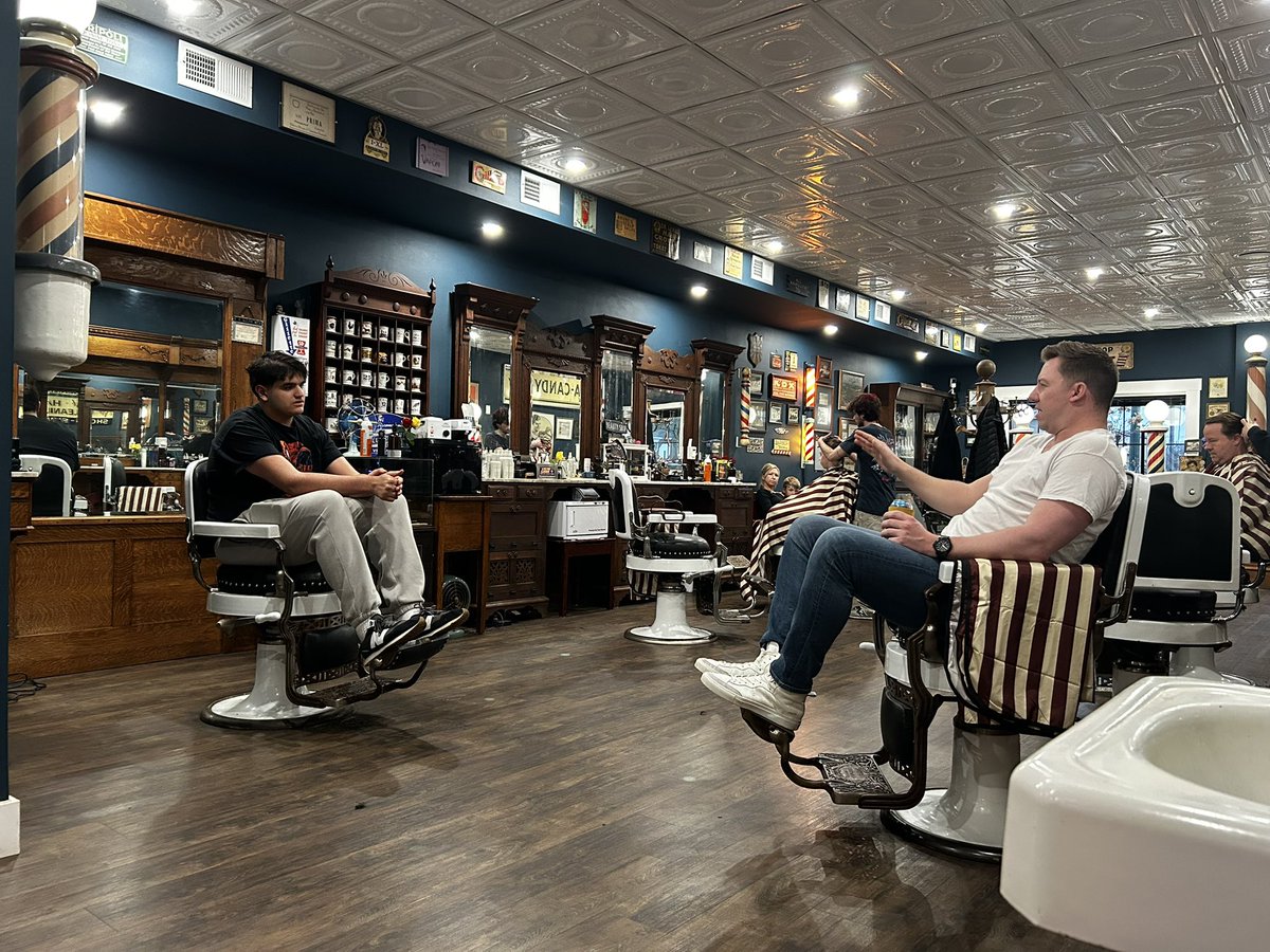 Good things happen in the barber shop, the best barber shop? The Blue ...