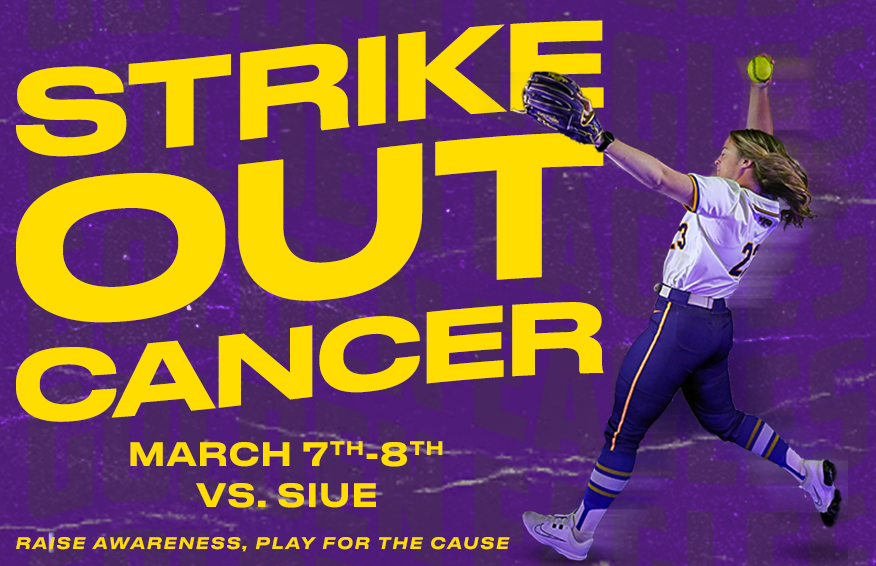 TTU_Softball's tweet photo. 𝙎𝙏𝙍𝙄𝙆𝙀 𝙊𝙐𝙏 𝘾𝘼𝙉𝘾𝙀𝙍 🥎 

Join us at our home opener this weekend, March 7 &amp; 8, against SIUE. Help us raise awareness for the fight against cancer. 

Text SOFTBALL to 833-637-7634 to receive updates on all things Tech softball. 

#WingsUp https://t.co/yrLqdGJEdp