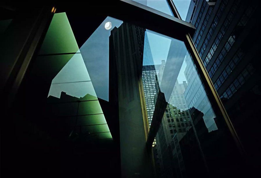 LKpaddy's tweet photo. Reflection, Revolving Door, NYC, 1957 • Ernst Haas • https://t.co/8YuxdlNXuR