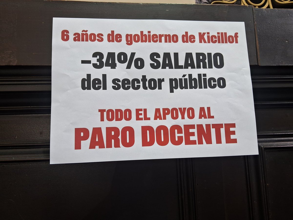 chipicastillo's tweet photo. #AsambleLegislativa En 6 años de gobierno de #Kicillof los salarios docentes y de todo el sector público perdieron un 34% de su poder adquisitivo. Por eso el paro hoy fue masivo. La única verdad es la realidad 
#SesionesOrdinarias https://t.co/LWahbjEuoq