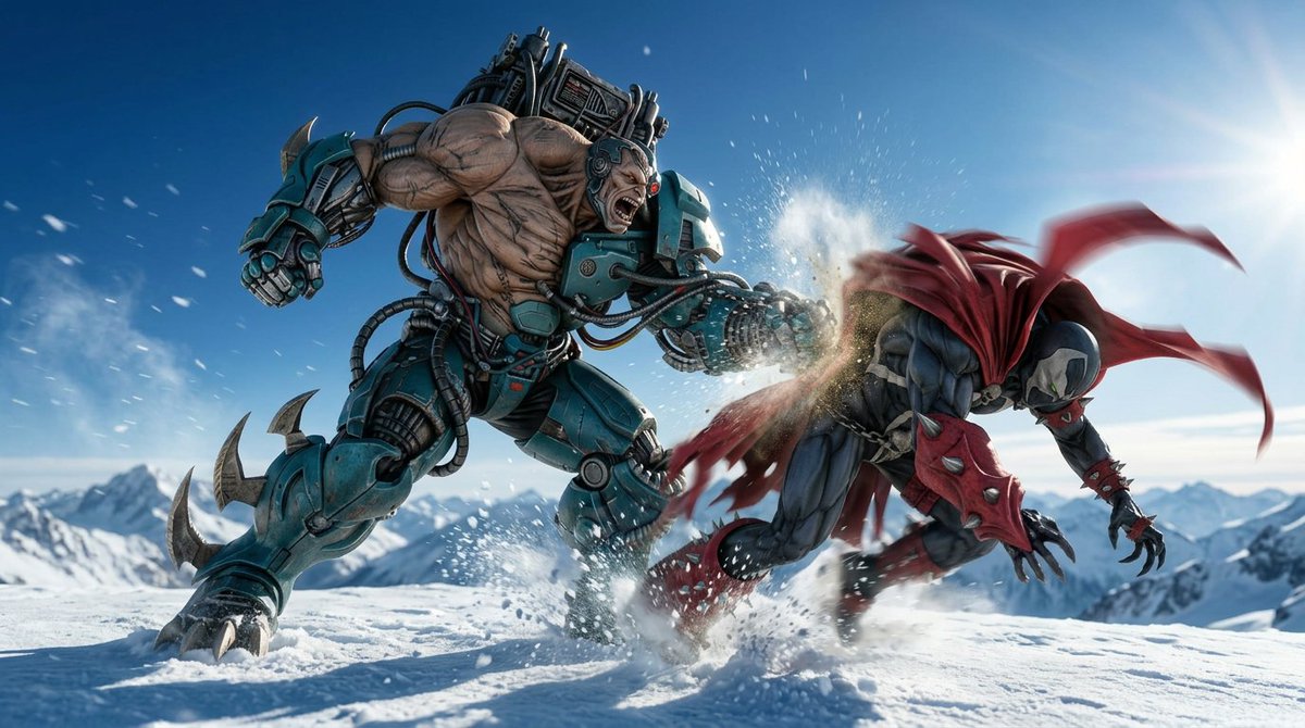 CustomsHunter's tweet image. Overtkill II (1996 Mcfarlane Toys, Spawn Series 5)
Gemini 3.1 flash-image-preview / Flux-2-klein / Seedream-4.5

#AI_Spawn #spawniverse #hunter_r_customs #spawnfanart