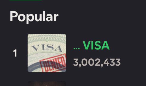 Happy 3M Spotify streams, VISA!! 🎉

#SB19 <a href="/SB19Official/">SB19 Official</a> #Ppop