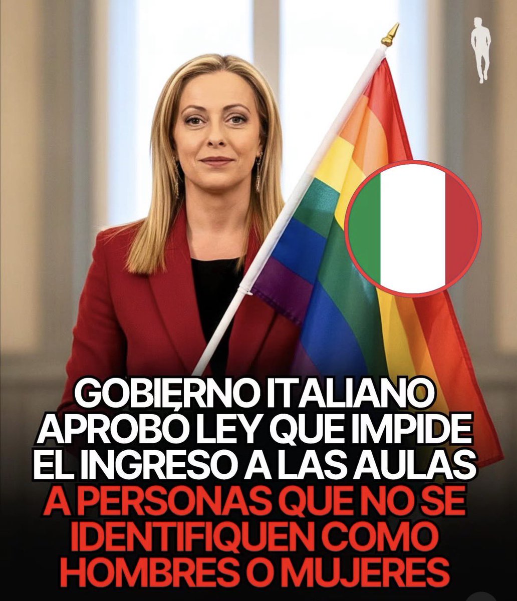 ITALIA DICE BASTA ‼️

🇮🇹 El gobierno italiano aprobó una ley que impide el ingreso a las escuelas de personas que no se identifiquen como hombres o mujeres 

👉🏻 ¿Apoyas a esta decisión?

1 - Si, TOTALMENTE 💯 
2 - No, es una LOCURA 🤯
