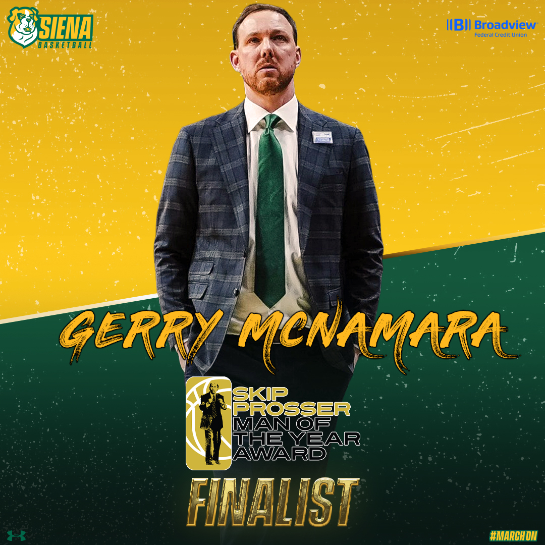 "A head coach who wins with integrity on and off the court"

That's our coach!

Congratulations to <a href="/Coach_McNamara/">Gerry McNamara</a> for being named one of just 25 finalists nationally for the prestigious <a href="/collegeinsider/">College Insider Inc.</a> Skip Prosser Man of the Year Award 👏

📰 t.ly/FsEGi

#MarchOn