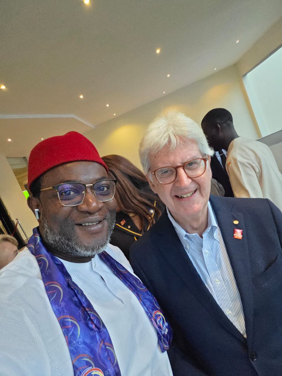 RCAnthonyGolden's tweet photo. Rotary International President and his spouse at the prestigious Rosfest 2026 Gala Night Dinner - an evening of elegance, fellowship, and Rotary excellence.

#Rosfest26 #RotaryDistrict9112 #SportsForUnity #Rotarylnternational https://t.co/hcVxO8TexX