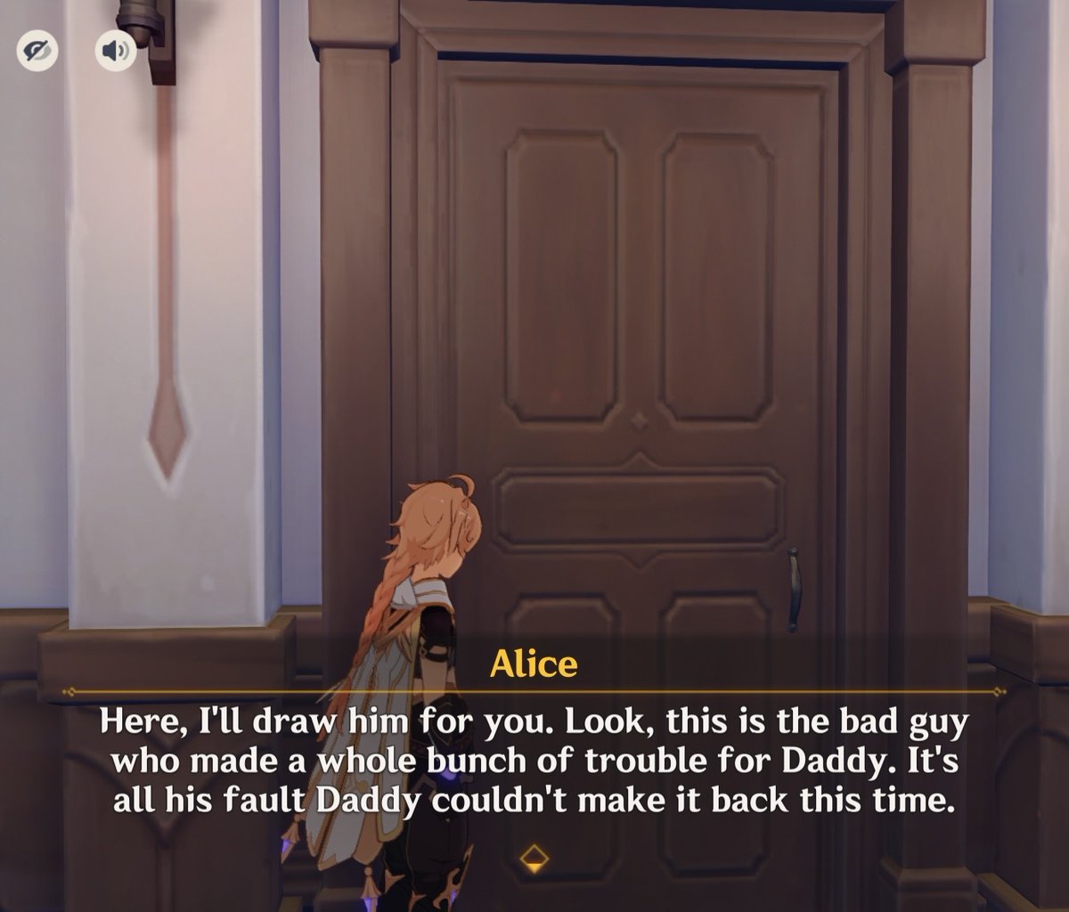 DailyGenshinWQ's tweet photo. everyone, don’t miss out to check the confinement room (and jean’s office) after the quest for a cute mother-daughter moment :-) https://t.co/Og253eaKKC