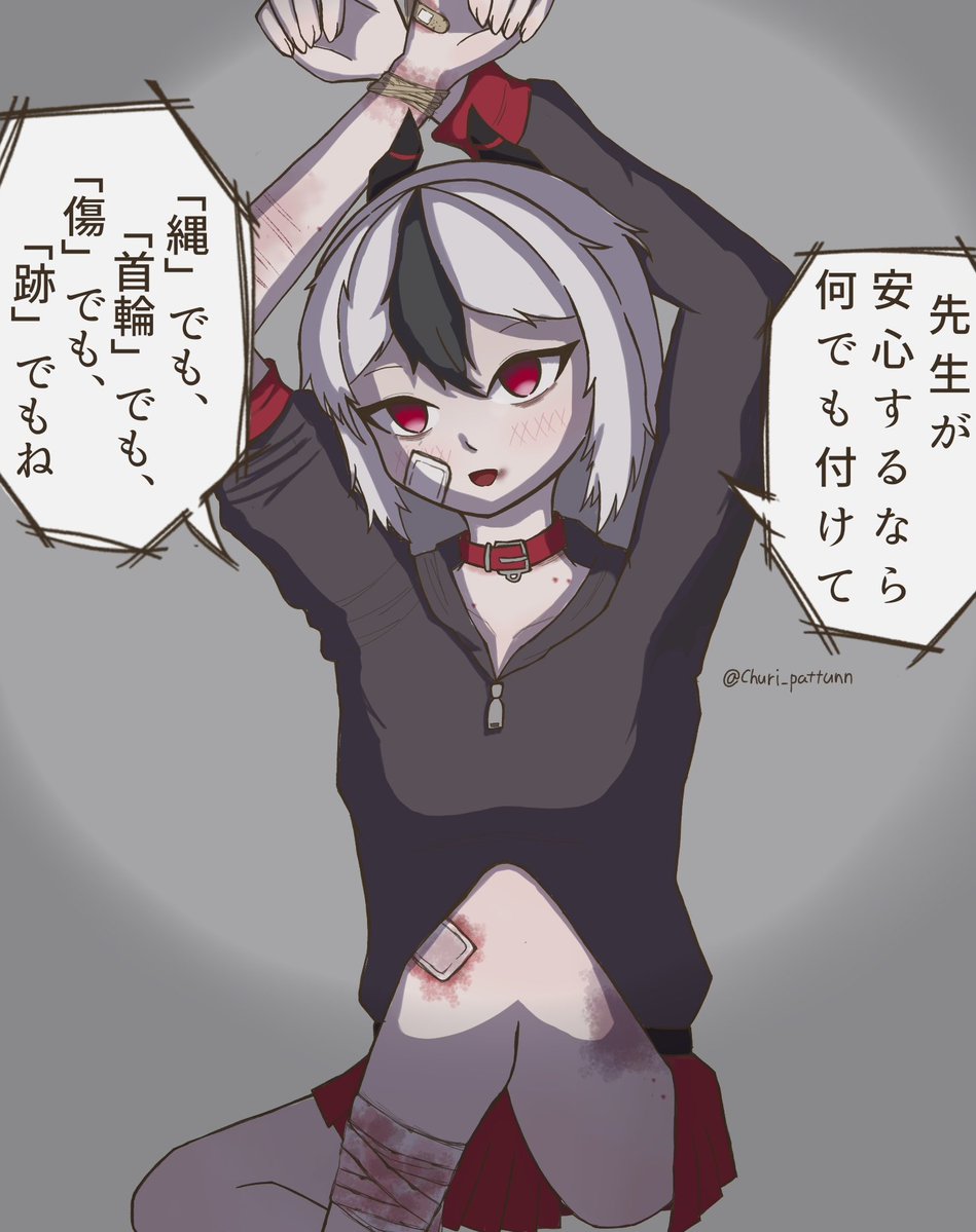 カヨコと共依存

※リスカ、痣、傷等の表現注意
#鬼方カヨコ #ブルアカ