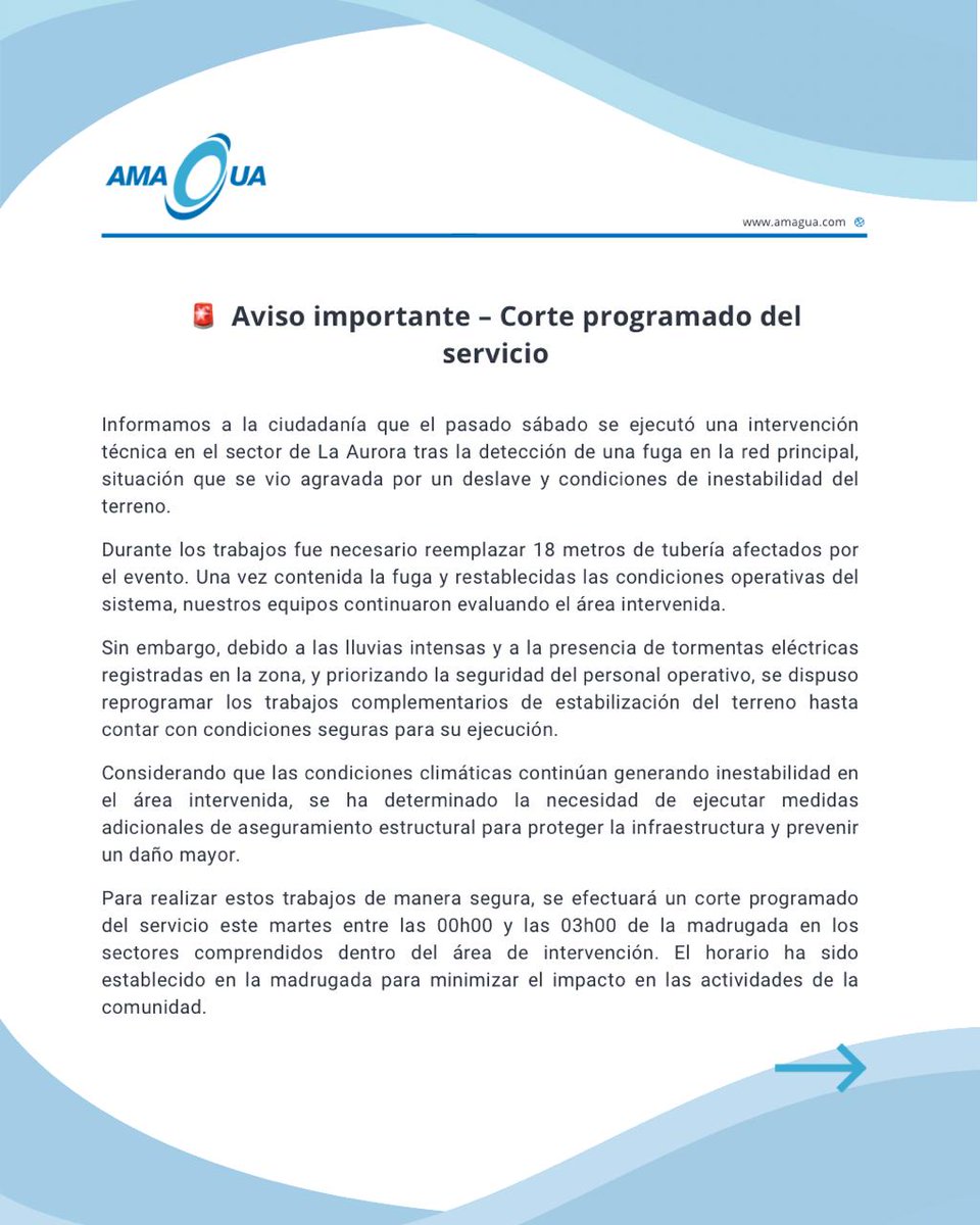 AmaguaCEM's tweet photo. A nuestros usuarios: https://t.co/DfAP6bCYhW