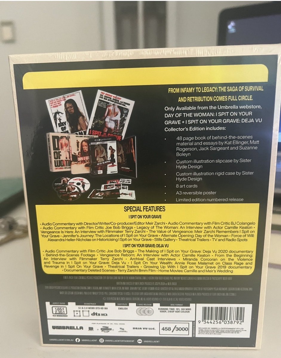 Day of the Woman arrived. #bluray #4k limited edition boxset from ⁦<a href="/UmbrellaEnt/">Umbrella</a>⁩