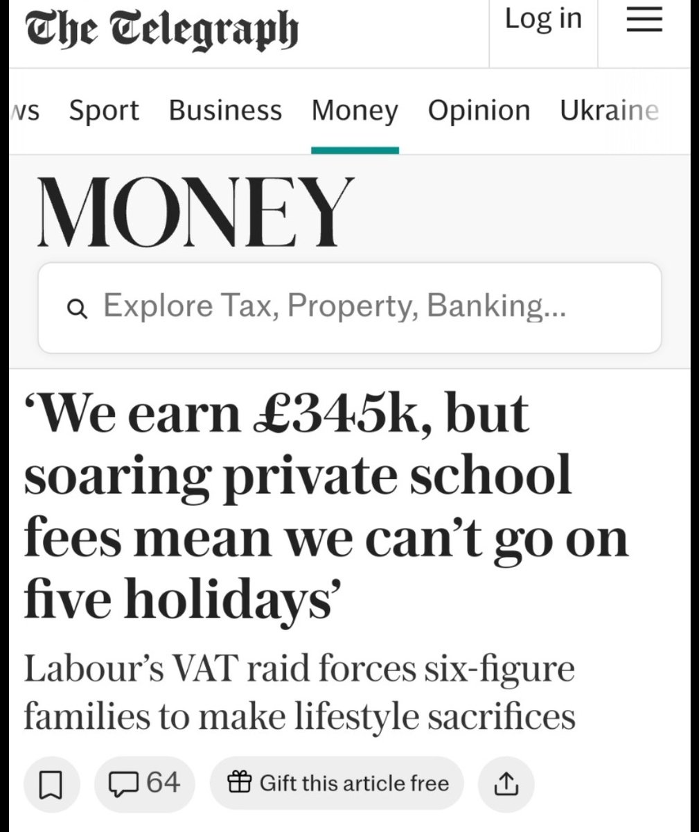 An incredible retraction by the Daily Telegraph today. They have apologised for publishing an article last year headlined: “We earn £345k, but soaring private school fees mean we can’t afford to go on five holidays.” The entire story was fabricated; the family did not exist.
