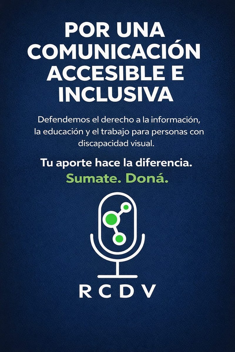 Red de Comunicadores con Discapacidad Visual tweet media