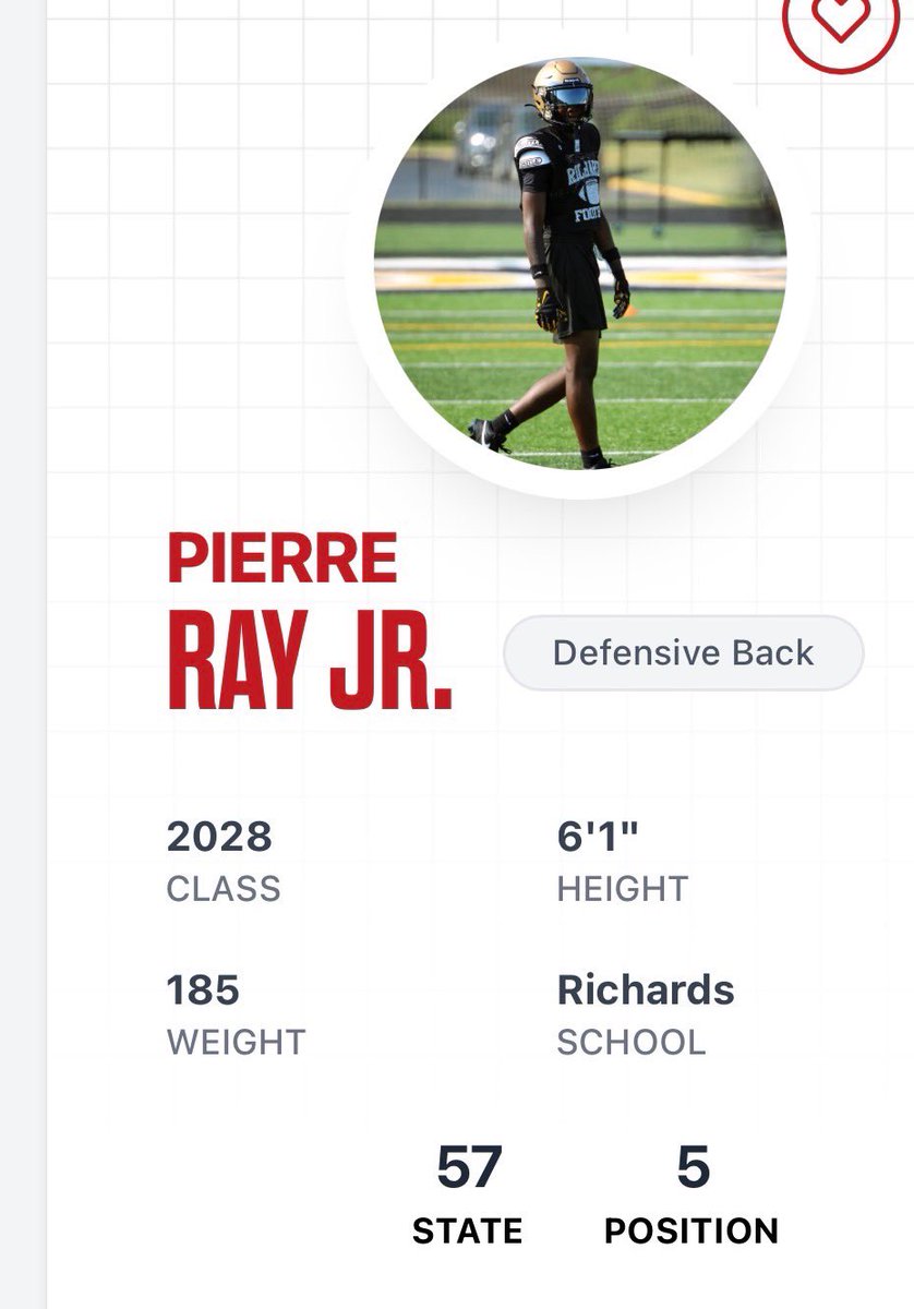 Rayjr2Ray's tweet image. Im very blessed and appreciative of @PrepRedzoneIL ranking me as the #5th DB in my class for 2028 @Phouly31 @HLR_FOOTBALL @CoachShen @CoachBigPete @sixstarfootball @EDGYTIM @Recruit2Illini