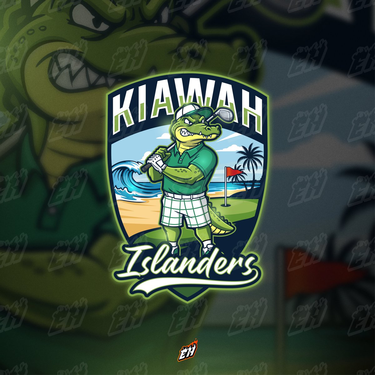 EthanHodge20's tweet image. Mascot logo design for a golf team ⛳🐊

If you need a logo that actually represents your brand and not just “looks nice” than DM me.

#LogoDesign #mascotlogo #branding
