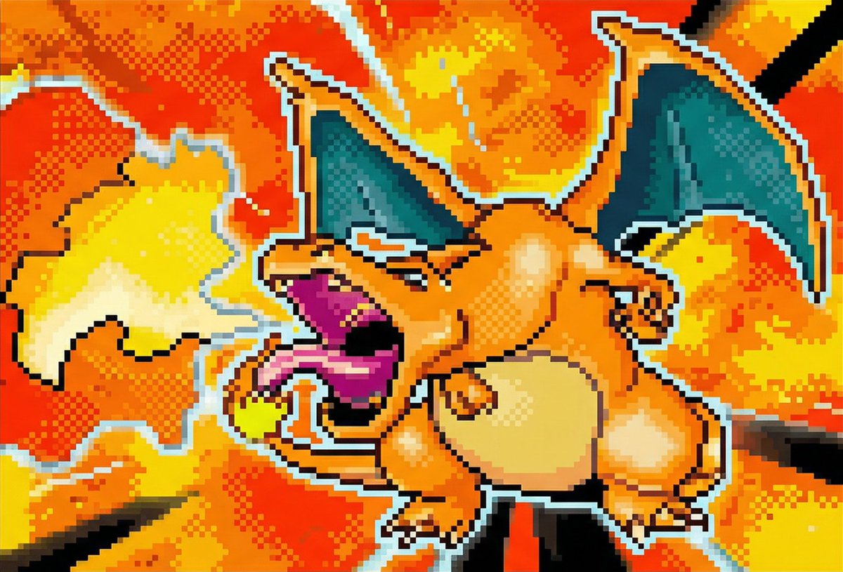 Dithered Charizard