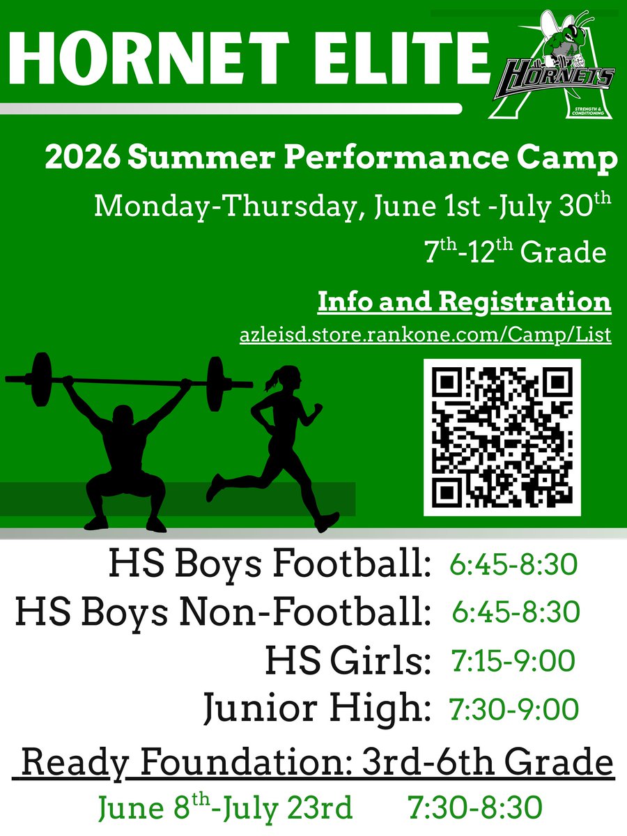 Azle Hornets Strength and Conditioning tweet media