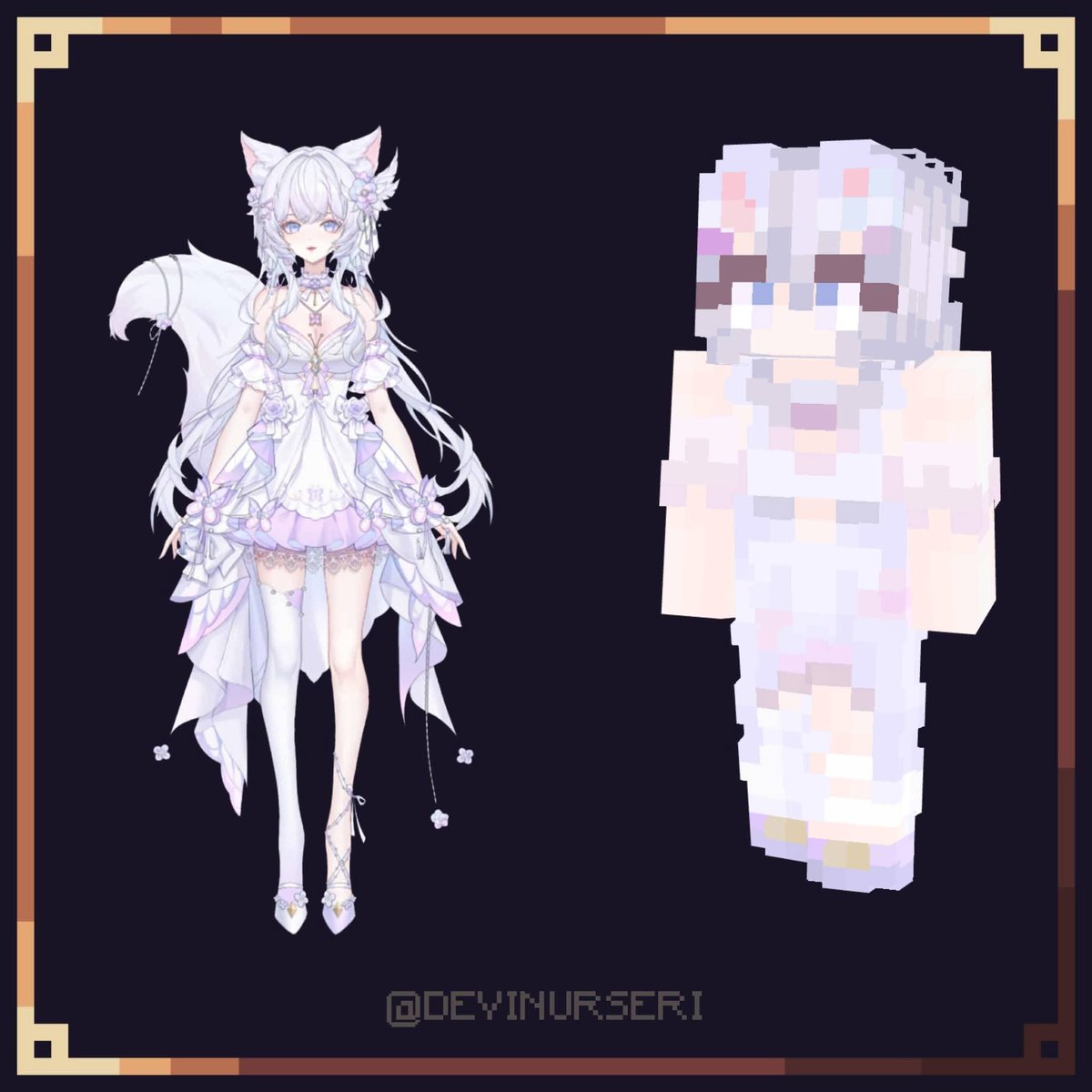 devinurseri's tweet photo. @sniffalt Skin artist here! My price are $15/skin but have always available for bulk order as low as $10-5 depends on the complicity and quantity needed. I mainly do skin now, but if you need me in other project, here's my carrd link
https://t.co/69zVr2Elev https://t.co/Hn1nQ9vY59