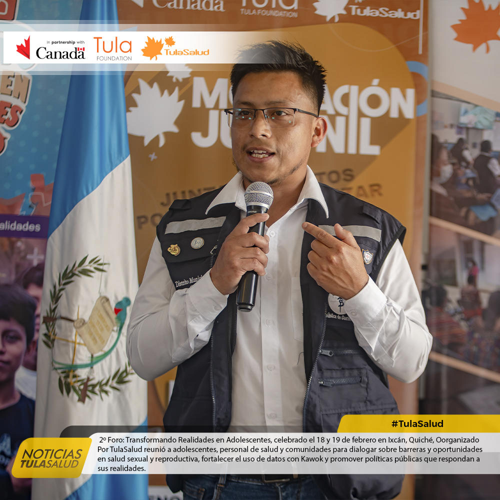 TulaSalud's tweet photo. ๐ฑ En el 2ยบ Foro #TransformandoRealidades, fortalecemos #EspaciosAmigables del #MSPAS y la iniciativa digital con #MotivaciรณnJuvenil. Con #TulaSalud, #TulaFoundation y #GobiernoDeCanadรก impulsamos datos con #Kawok y proyectos de vida para adolescentes ๐๐. https://t.co/0JYL0uYk7Y