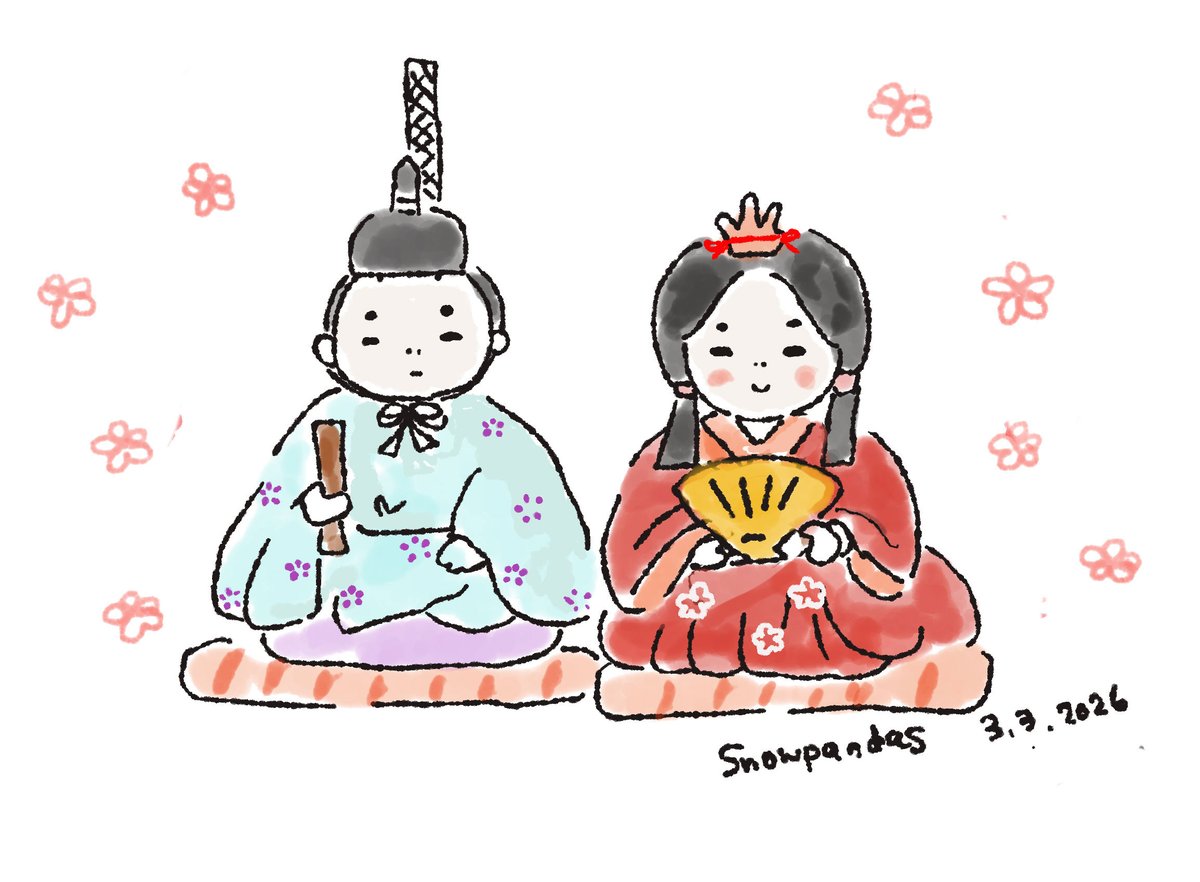 snowpandas's tweet photo. 3月3日　ぉ雛様🌸 https://t.co/369dik1Sth