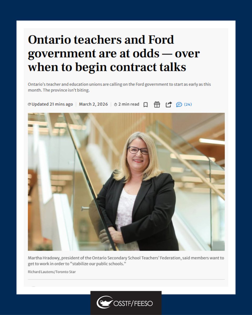 OSSTF Communications tweet media