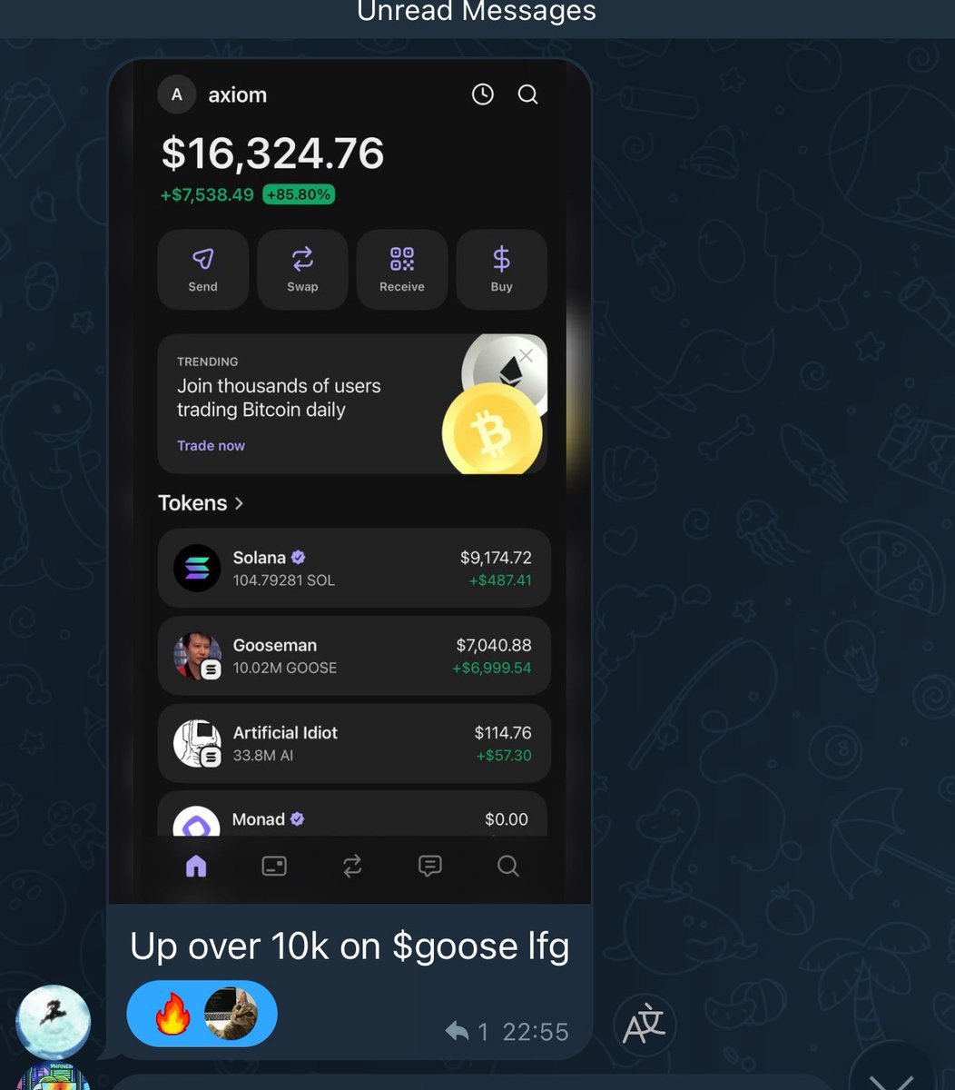 Good call on goose at the crib 

<a href="/GoosemanCS/">Minh Le</a> for supporting the Goose movement 

12k >>>> 940k 

Calm 78x 

Now send it